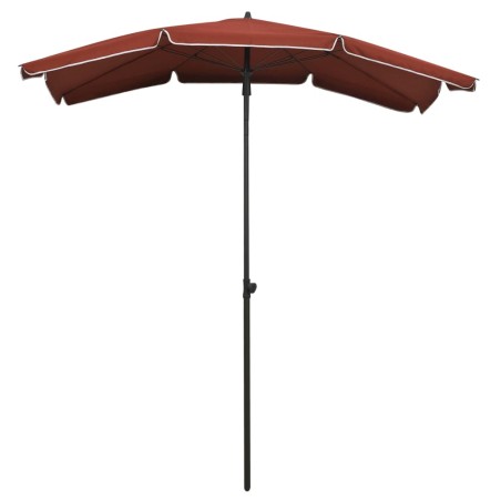 vidaXL Sombrilla de jardín con poste terracota 200x130 cm
