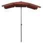 vidaXL Sombrilla de jardín con poste terracota 200x130 cm vidaXL Sombrilla de jardín con poste terracota 200x130 cm
