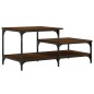 vidaXL Mesa de centro madera contrachapada roble marrón 100x50,5x45 cm vidaXL Mesa de centro madera contrachapada roble marrón 100x50,5x45 cm