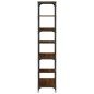 vidaXL Estantería madera de ingeniería acero roble marrón 91x36x176 cm