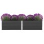 vidaXL Arriate de WPC gris 250x50x54 cm vidaXL Arriate de WPC gris 250x50x54 cm