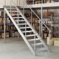 vidaXL Peldaño de rejilla acero galvanizado 80x24x7 cm vidaXL Peldaño de rejilla acero galvanizado 80x24x7 cm