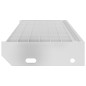 vidaXL Peldaño de rejilla acero galvanizado 80x24x7 cm vidaXL Peldaño de rejilla acero galvanizado 80x24x7 cm