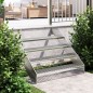 vidaXL Peldaño de rejilla acero galvanizado 100x24x7 cm vidaXL Peldaño de rejilla acero galvanizado 100x24x7 cm