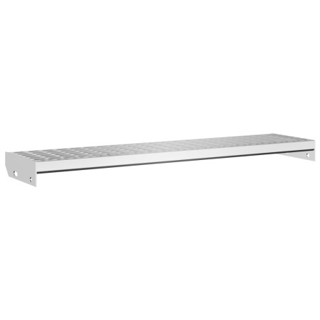 vidaXL Peldaño de rejilla acero galvanizado 100x24x7 cm