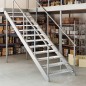 vidaXL Peldaño de rejilla acero galvanizado 100x24x7 cm vidaXL Peldaño de rejilla acero galvanizado 100x24x7 cm
