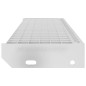 vidaXL Peldaño de rejilla acero galvanizado 100x24x7 cm vidaXL Peldaño de rejilla acero galvanizado 100x24x7 cm