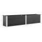 vidaXL Arriate de WPC gris 250x50x54 cm vidaXL Arriate de WPC gris 250x50x54 cm