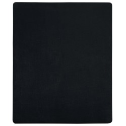 vidaXL Sábana bajera jersey algodón negro 140x200 cm