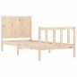 vidaXL Estructura de cama con cabecero madera maciza vidaXL Estructura de cama con cabecero madera maciza