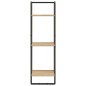 vidaXL Estantes pared con barras 6 pzas madera ingeniería roble Sonoma