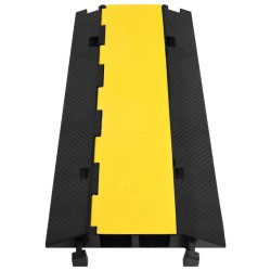 vidaXL Rampas protectoras de cables con 2 canales goma 100 cm