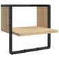 vidaXL Estantes pared con barras 6 pzas madera ingeniería roble Sonoma