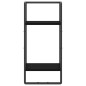 vidaXL Estante de pared con barra negro 30x25x65 cm vidaXL Estante de pared con barra negro 30x25x65 cm