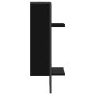 vidaXL Estante de pared con barra negro 30x25x65 cm vidaXL Estante de pared con barra negro 30x25x65 cm
