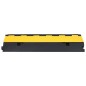 vidaXL Rampas protectoras de cables con 2 canales goma 100 cm