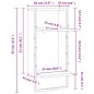 vidaXL Estante de pared con barra marrón roble 30x25x65 cm vidaXL Estante de pared con barra marrón roble 30x25x65 cm