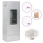 vidaXL Horno ahumador de BBQ con generador humo frío acero galvanizado