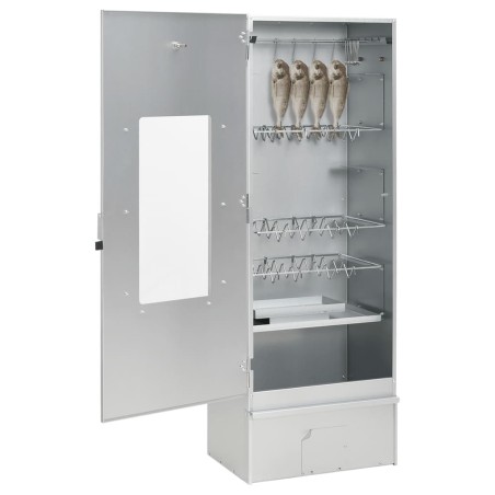 vidaXL Horno ahumador de BBQ con generador humo frío acero galvanizado