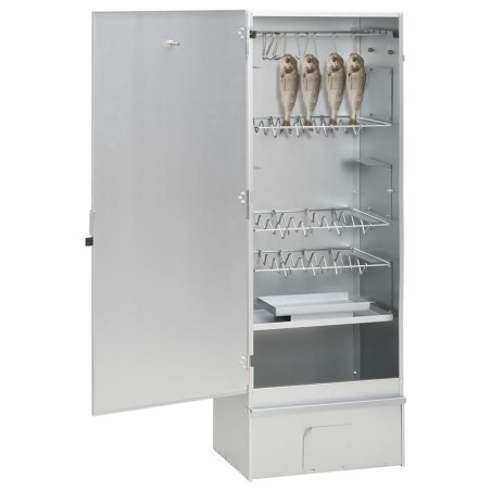 vidaXL Horno ahumador de BBQ con generador humo frío acero galvanizado