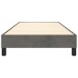 vidaXL Estructura de cama box spring terciopelo gris oscuro 100x200 cm vidaXL Estructura de cama box spring terciopelo gris oscuro 100x200 cm