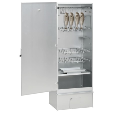vidaXL Horno ahumador de BBQ con generador humo frío acero galvanizado