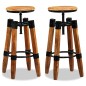 vidaXL Taburetes de cocina 2 unidades madera maciza de mango vidaXL Taburetes de cocina 2 unidades madera maciza de mango