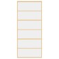 vidaXL Puerta corredera dorada de vidrio ESG transparente y aluminio vidaXL Puerta corredera dorada de vidrio ESG transparente y aluminio