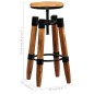 vidaXL Taburetes de cocina 2 unidades madera maciza de mango vidaXL Taburetes de cocina 2 unidades madera maciza de mango