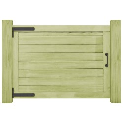 vidaXL Puerta de valla de jardín madera pino impregnada 75x100 cm