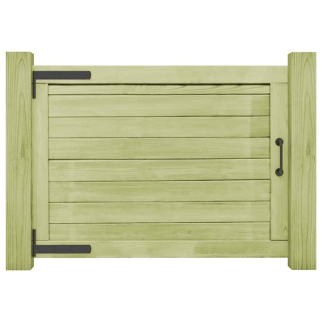 vidaXL Puerta de valla de jardín madera pino impregnada 75x100 cm