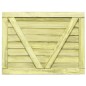vidaXL Puerta de valla de jardín madera pino impregnada 75x100 cm vidaXL Puerta de valla de jardín madera pino impregnada 75x100 cm