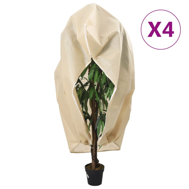 vidaXL Cubiertas para plantas con cremallera 4 uds 70 g/m² 3,93x3 m vidaXL Cubiertas para plantas con cremallera 4 uds 70 g/m² 3,93x3 m