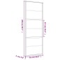 vidaXL Puerta corredera dorada vidrio ESG esmerilado aluminio 76x205cm vidaXL Puerta corredera dorada vidrio ESG esmerilado aluminio 76x205cm