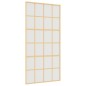 vidaXL Puerta corredera dorada de vidrio ESG esmerilado y aluminio vidaXL Puerta corredera dorada de vidrio ESG esmerilado y aluminio