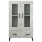 vidaXL Aparador de madera contrachapada gris hormigón 70x31x115 cm vidaXL Aparador de madera contrachapada gris hormigón 70x31x115 cm