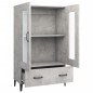 vidaXL Aparador de madera contrachapada gris hormigón 70x31x115 cm vidaXL Aparador de madera contrachapada gris hormigón 70x31x115 cm