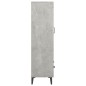 vidaXL Aparador de madera contrachapada gris hormigón 70x31x115 cm vidaXL Aparador de madera contrachapada gris hormigón 70x31x115 cm