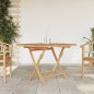 vidaXL Mesa de jardín plegable madera maciza de teca Ø 120x75 cm vidaXL Mesa de jardín plegable madera maciza de teca Ø 120x75 cm