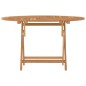 vidaXL Mesa de jardín plegable madera maciza de teca Ø 120x75 cm vidaXL Mesa de jardín plegable madera maciza de teca Ø 120x75 cm