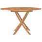 vidaXL Mesa de jardín plegable madera maciza de teca Ø 120x75 cm vidaXL Mesa de jardín plegable madera maciza de teca Ø 120x75 cm