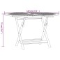 vidaXL Mesa de jardín plegable madera maciza de teca Ø 120x75 cm vidaXL Mesa de jardín plegable madera maciza de teca Ø 120x75 cm