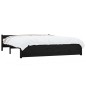 vidaXL Estructura de cama de madera maciza negra 160x200 cm vidaXL Estructura de cama de madera maciza negra 160x200 cm