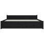 vidaXL Estructura de cama de madera maciza negra 160x200 cm vidaXL Estructura de cama de madera maciza negra 160x200 cm
