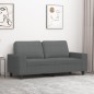vidaXL Sofá de 2 plazas de tela gris oscuro 140 cm vidaXL Sofá de 2 plazas de tela gris oscuro 140 cm