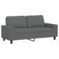 vidaXL Sofá de 2 plazas de tela gris oscuro 140 cm vidaXL Sofá de 2 plazas de tela gris oscuro 140 cm