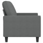 vidaXL Sofá de 2 plazas de tela gris oscuro 140 cm vidaXL Sofá de 2 plazas de tela gris oscuro 140 cm