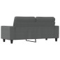 vidaXL Sofá de 2 plazas de tela gris oscuro 140 cm vidaXL Sofá de 2 plazas de tela gris oscuro 140 cm