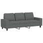 vidaXL Sofá de 3 plazas de tela gris oscuro 180 cm