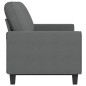 vidaXL Sofá de 3 plazas de tela gris oscuro 180 cm